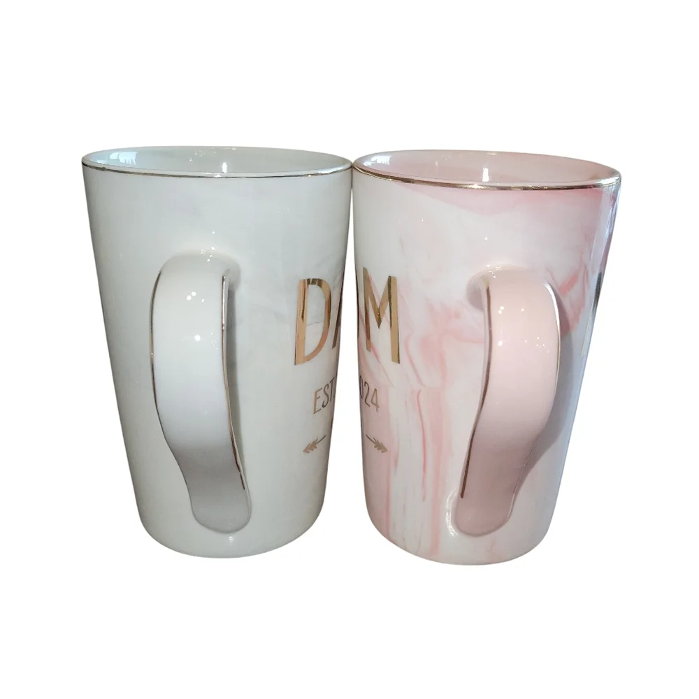 Mom & Dad Established 2024 Matching Mugs / Cups